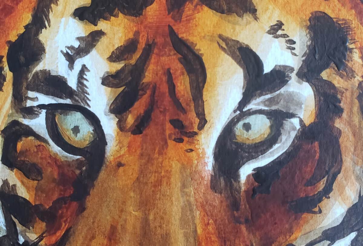 How To Create A Tiger Acrylic Painting (2023)